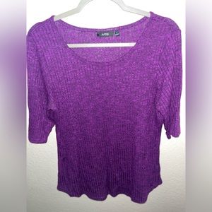 Apt 9 Loved gently used brand size L purple color blouse